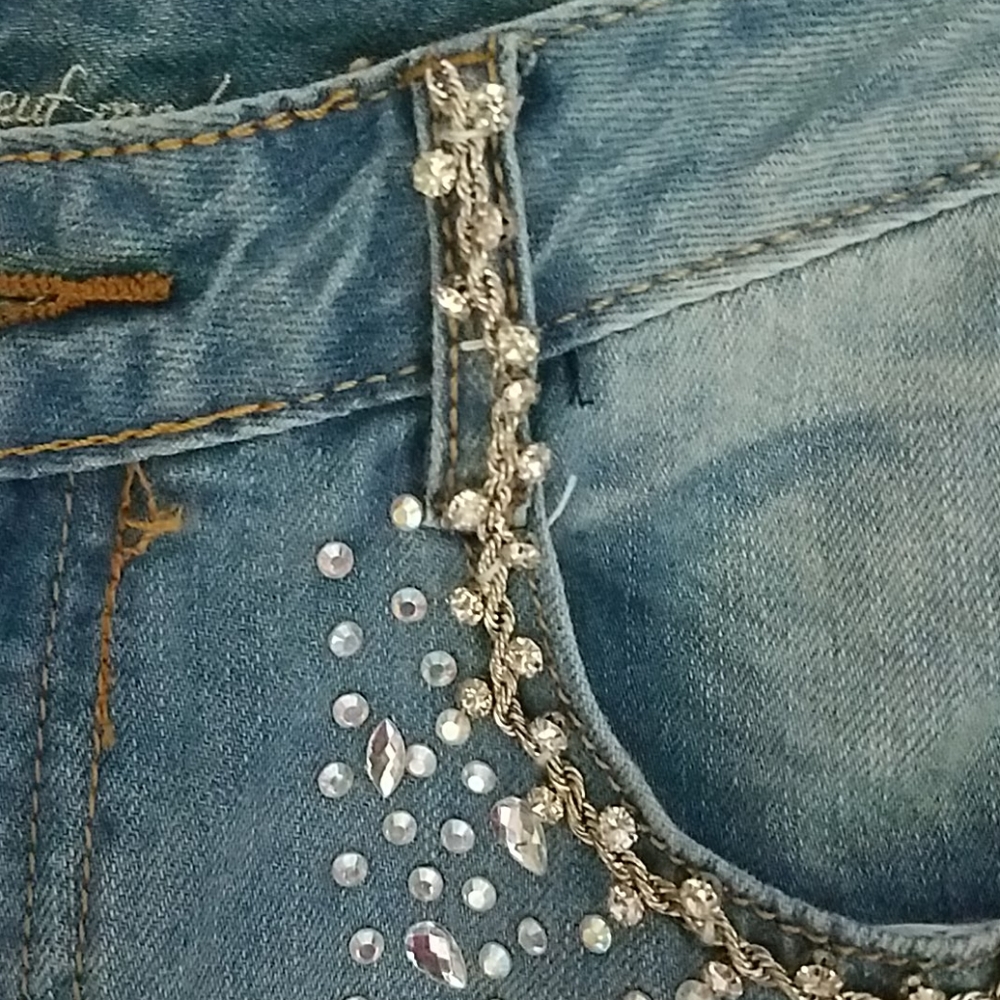 Machine BLING destroyed jeans - Picture 4 of 12